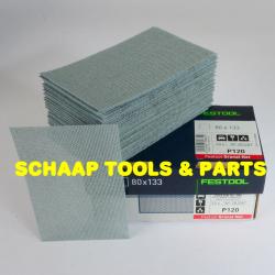 Schuurblad  80x133mm P120 granat NET StickFix per 50 verpakt | 203287